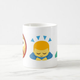 Taza De Café Emoji básica de la taza: Ningún miedo, arquea