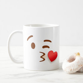 Taza De Café Emoji Blow Kiss