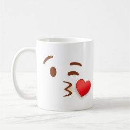 Taza De Café Emoji Blow Kiss