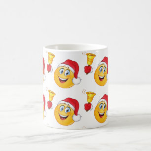 TAZA DE CAFÉ ***EMOJI*** BOMBA PARA "ENTUSIASTA SANTA"