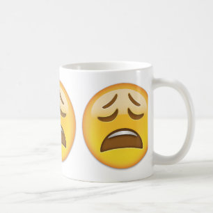 Taza De Café Emoji cansada de la cara