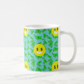 Taza De Café emoji con ojos de dinero