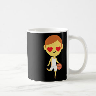 Taza De Café Emoji de Básquetbol Boy