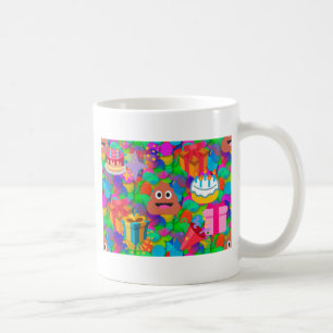 Taza De Café emoji de caca de cumpleaños feliz