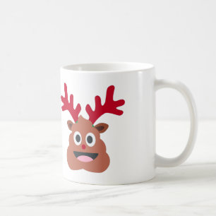 Taza De Café emoji de cacería de renos de Navidad
