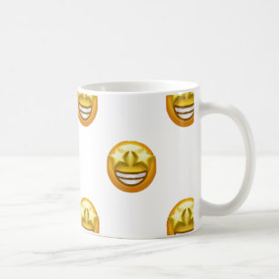 Taza De Café emoji de ojos de estrella