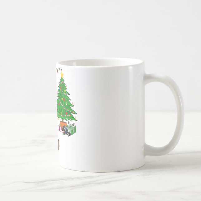 Taza De Café emoji de poo de navidades (Derecha)