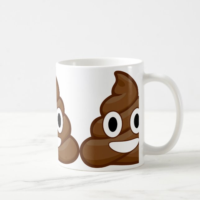 Taza De Café emoji de poop (Derecha)