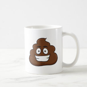Taza De Café emoji de poop divertida