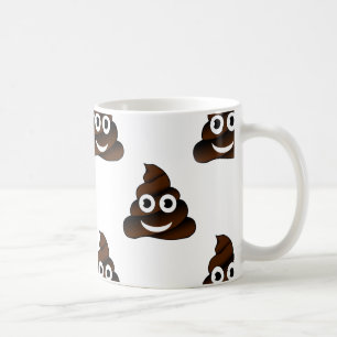 Taza De Café emoji de poop divertida