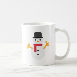Taza De Café emoji de snowman de los navidades