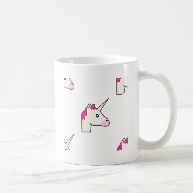 Taza De Café emoji de unicornio (Derecha)