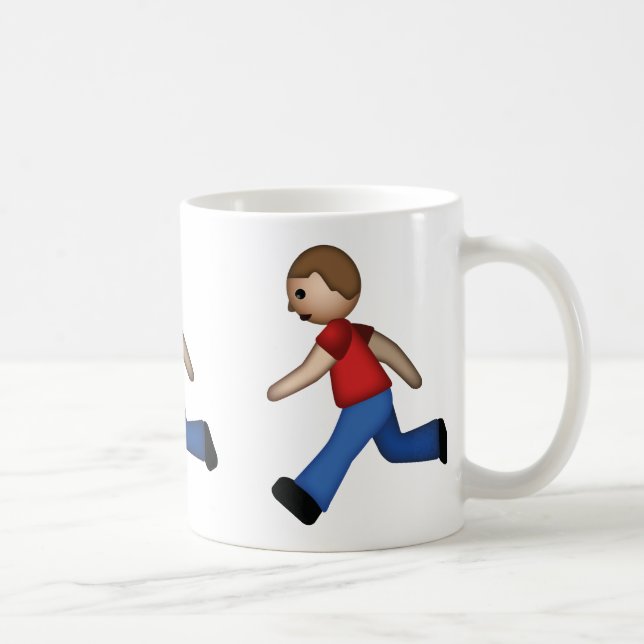 Taza De Café Emoji del corredor (Derecha)