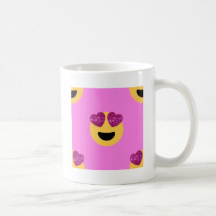 Taza De Café emoji del ojo del corazón