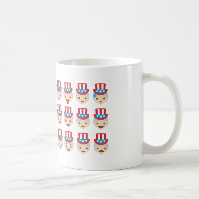 Taza De Café emoji del tío sam (Derecha)