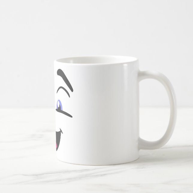 Taza De Café emoji, emoticono, cara (Derecha)