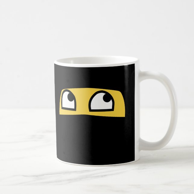 Taza De Café Emoji linda del ninja del lil (Derecha)