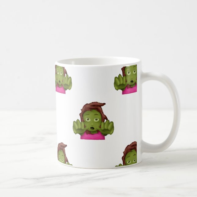 Taza De Café emoji mujer zombie (Derecha)