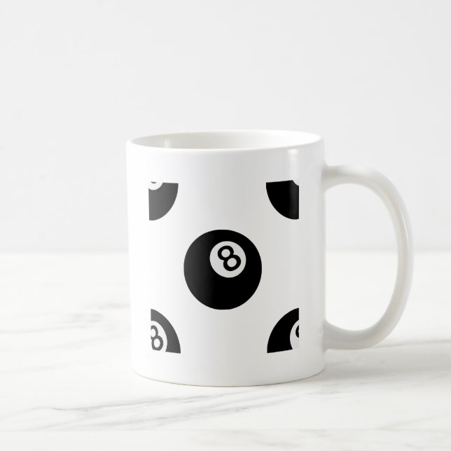 Taza De Café emoji ocho bolas (Derecha)