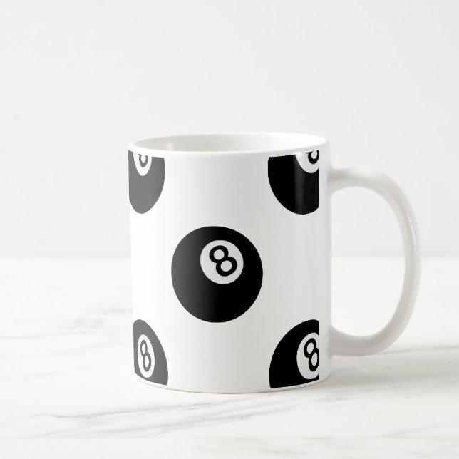 Taza De Café emoji ocho bolas (Derecha)