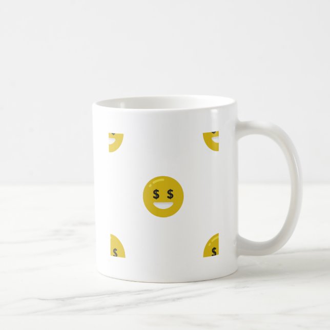 Taza De Café emoji ocular de dinero (Derecha)
