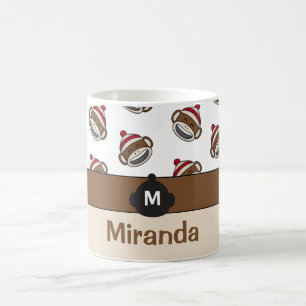 Taza De Café Emoji personalizada de mono sonriente