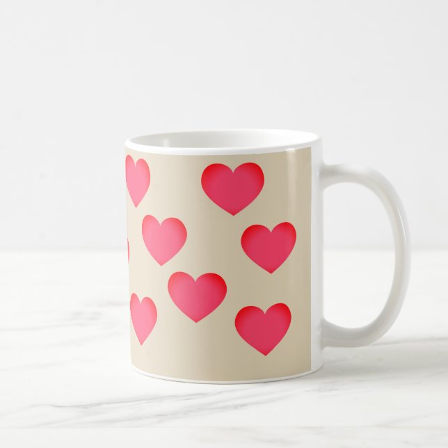 Taza De Café Emoji Polka Heart (Derecha)