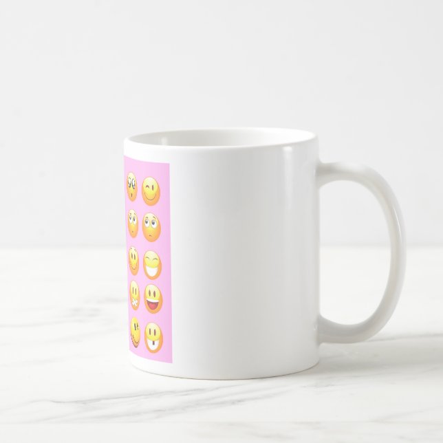 Taza De Café emoji rosa pastel (Derecha)