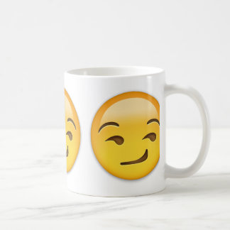 Taza De Café Emoji Smirking de la cara