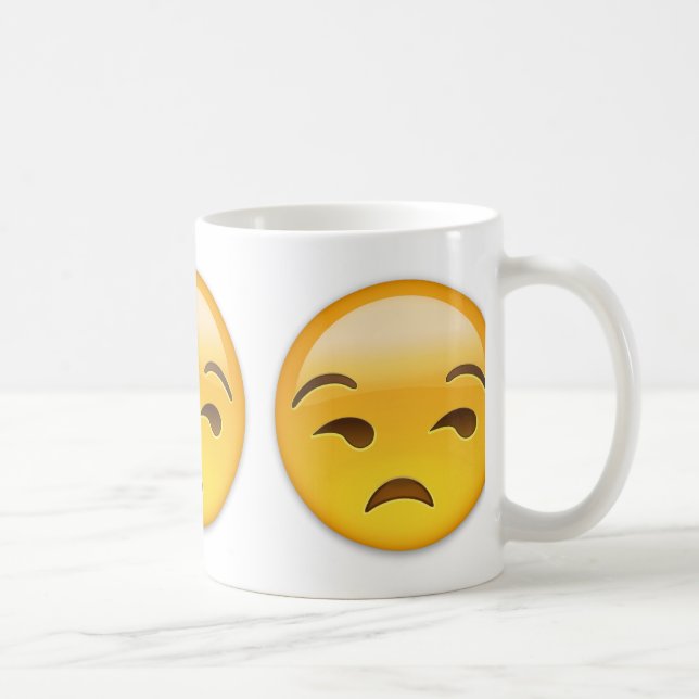 Taza De Café Emoji Unamused de la cara (Derecha)