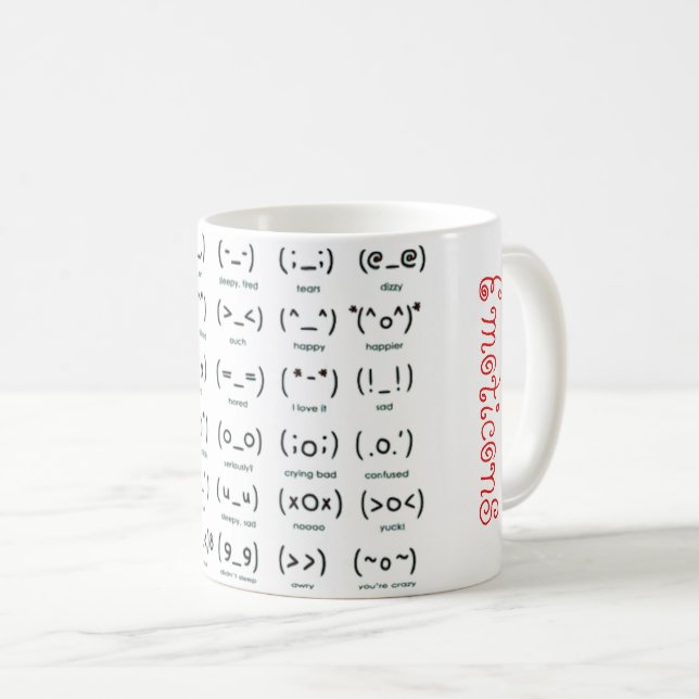 Taza De Café Emojis de Kawaii (Anverso derecho)