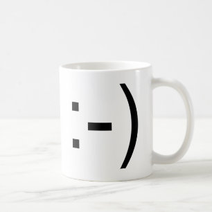 Taza De Café ¡Emoticon feliz de la cara!