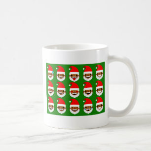 Taza De Café emoticonos de la emoji de santa africana