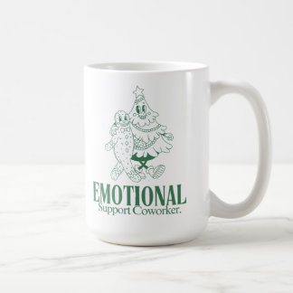 Taza De Café Emotional Support Coworker Funny Christmas Office 