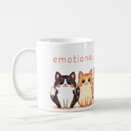 Taza De Café Emotional Support - Kawaii Cutie Kitties - Cat Mom