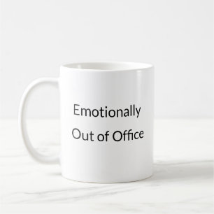 Taza De Café Emotionout of Office divertido mug