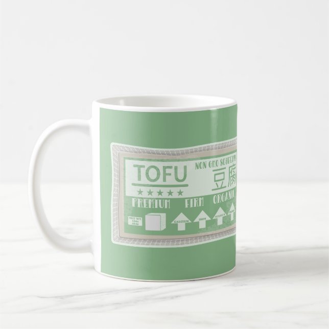Taza De Café Empaque alimenticio de arte pop tofu (Izquierda)