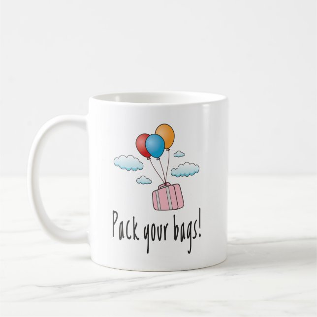 Taza De Café Empaqueta tus maletas y vamos de vacaciones (Izquierda)