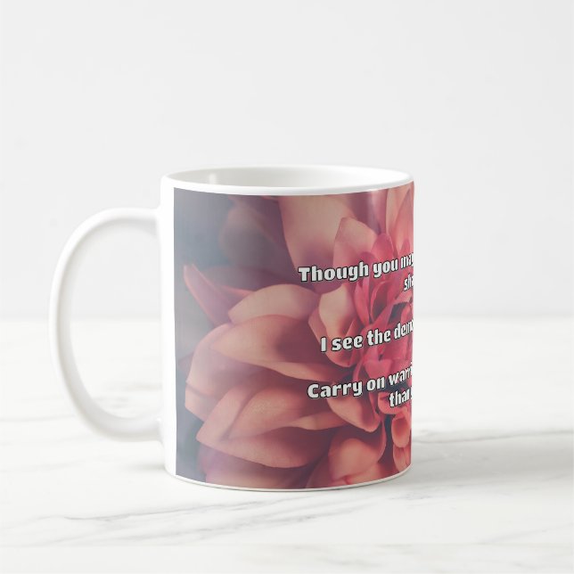 Taza De Café Empath Warrior Positive Citation Animation (Izquierda)