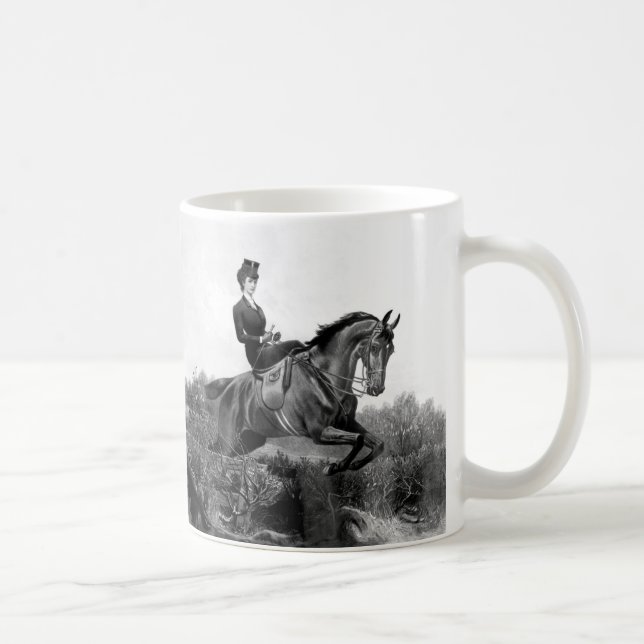 Taza De Café Emperatriz Elisabeth de Austria a caballo (Derecha)