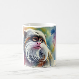 Taza De Café Emperor Tamarin 300824AREF110 - Watercolor