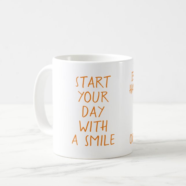 Taza De Café Empieza tu día con una sonrisa (Anverso izquierdo)