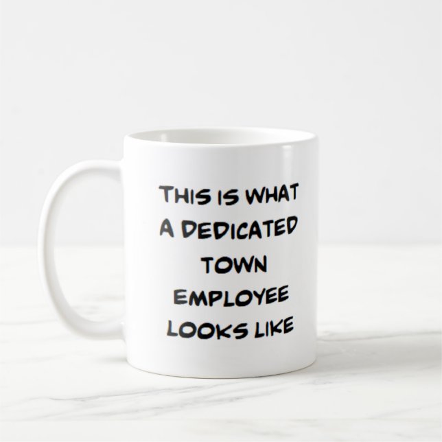 Taza De Café empleado de la ciudad, dedicado (Izquierda)