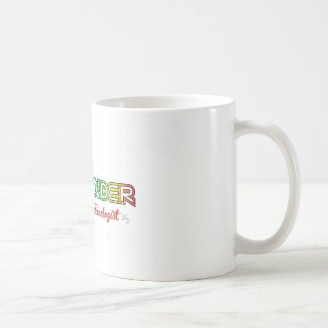 Taza De Café Empleado de servidor mixólogo barman Rainbow Drink (Derecha)