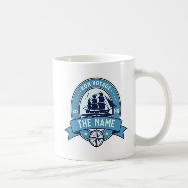 Taza De Café Empleados gracias Bon Voyage Adiós (Derecha)