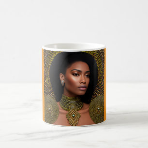 Taza De Café Empoderando la elegancia étnica: Arte de historia 