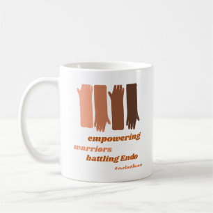 Taza De Café Empoderar a los guerreros: Combatir la Endometrios