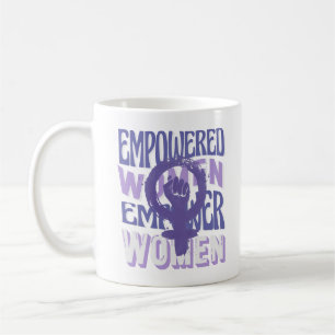 Taza De Café Empoderar Mujeres, Símbolo de la Mujer Día Interna