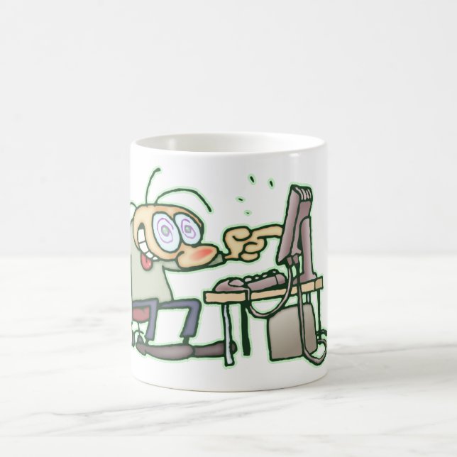 Taza De Café Empollón del ordenador (Centro)