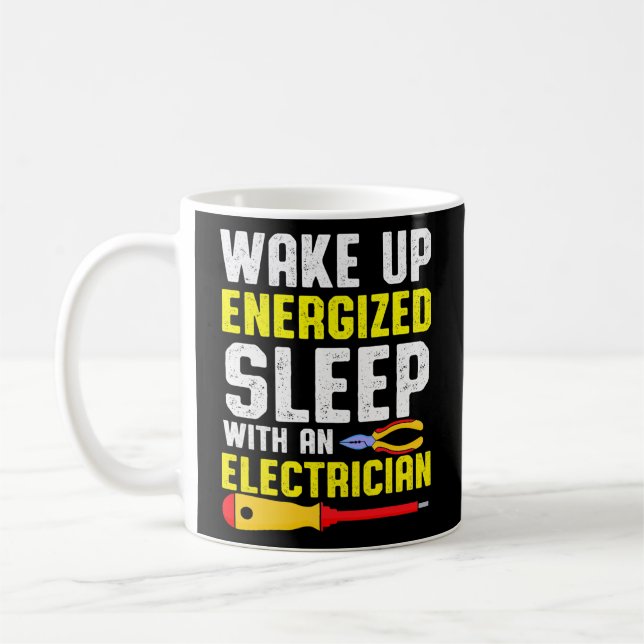 Taza De Café Emprendedores Electricistas Despiertan (Izquierda)